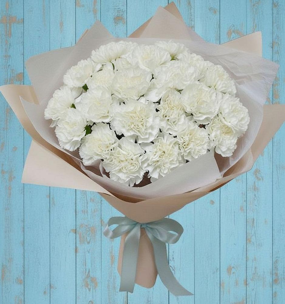 Букет цветов из: Гвоздики в Винсадах