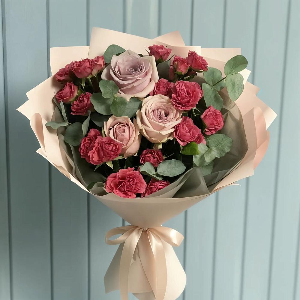 Букет цветов из: Гвоздики и Розы в Винсадах