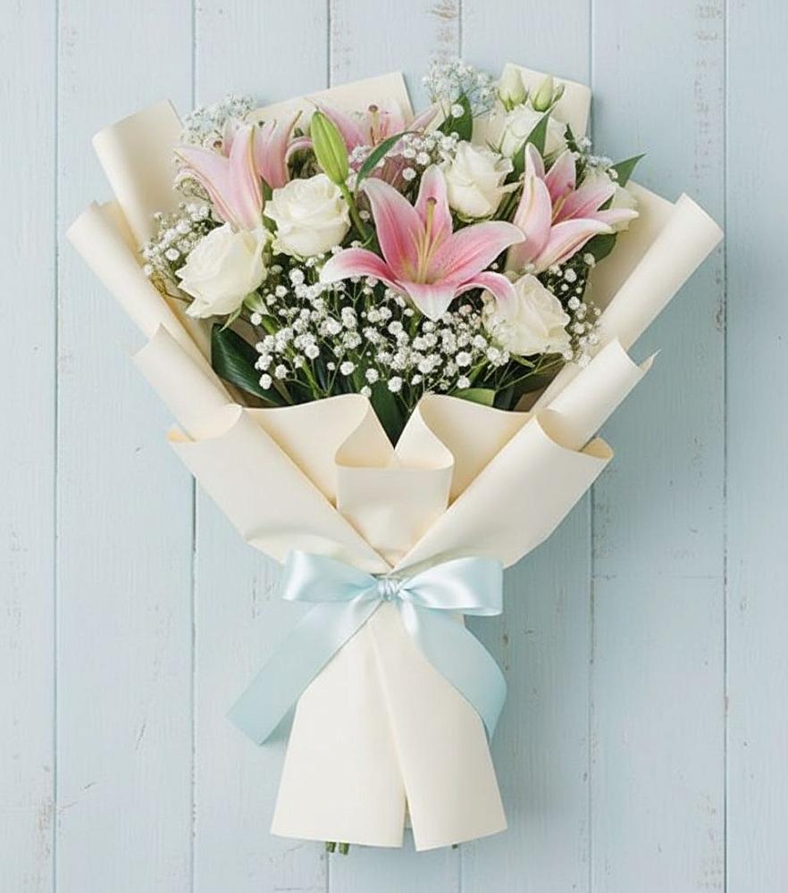 Букет цветов из: Лилии в Винсадах