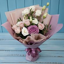 Букет цветов из:  Розы и Лизиантусы в Винсадах