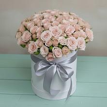 Цветочная композиция из Розы в шляпной коробке в Винсадах