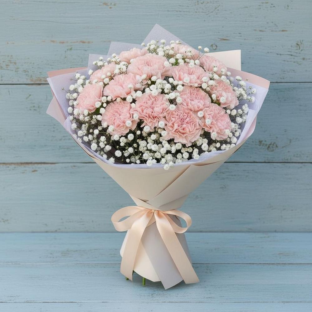 Букет цветов из: Гвоздики в Винсадах