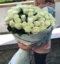 Букет 35 Белых роз #REPLACE_PRED# Винсадах