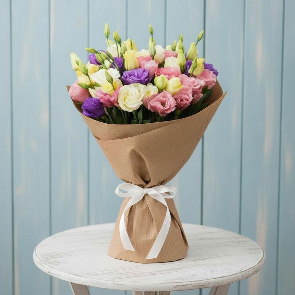 Букет цветов из: Лизиантусы в Винсадах