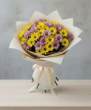 Букет цветов из:  Хризантемы #REPLACE_PRED# Винсадах