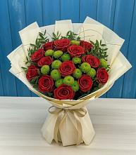 Букет цветов из:  Розы и Хризантемы в Винсадах