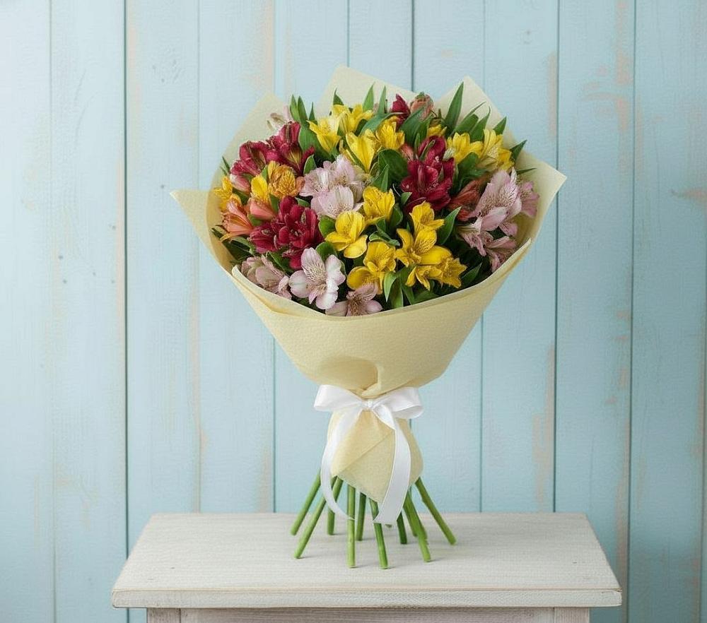 Букет цветов из: Альстромерии в Винсадах