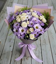 Букет цветов из:  Хризантемы и Розы в Винсадах