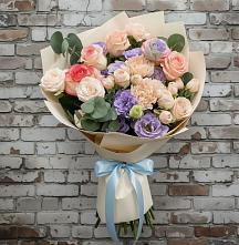 Букет цветов из:  Розы, Лизиантусы и Гвоздики #REPLACE_PRED# Винсадах