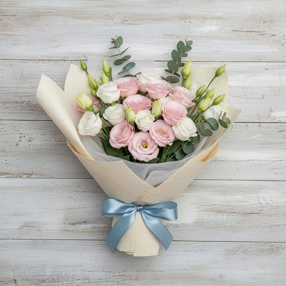 Букет цветов из: Лизиантусы в Винсадах